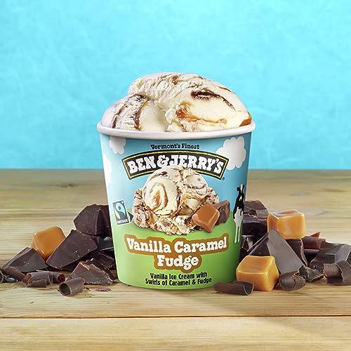 Ben & Jerry'S Vanilla Caramel Fudge Ice Cream Pint Non-Gmo 16 Oz thumb #4