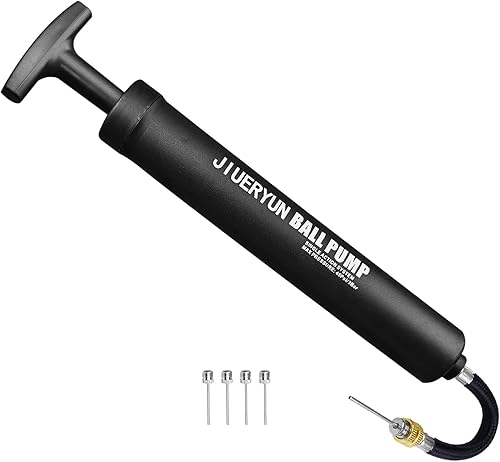 Miniatura 13 de Inflador de bola deportiva con 5 agujas (pin), bomba de aire portátil de doble acción con pasadores para inflar pelota de fútbol, fútbol, voleibol,