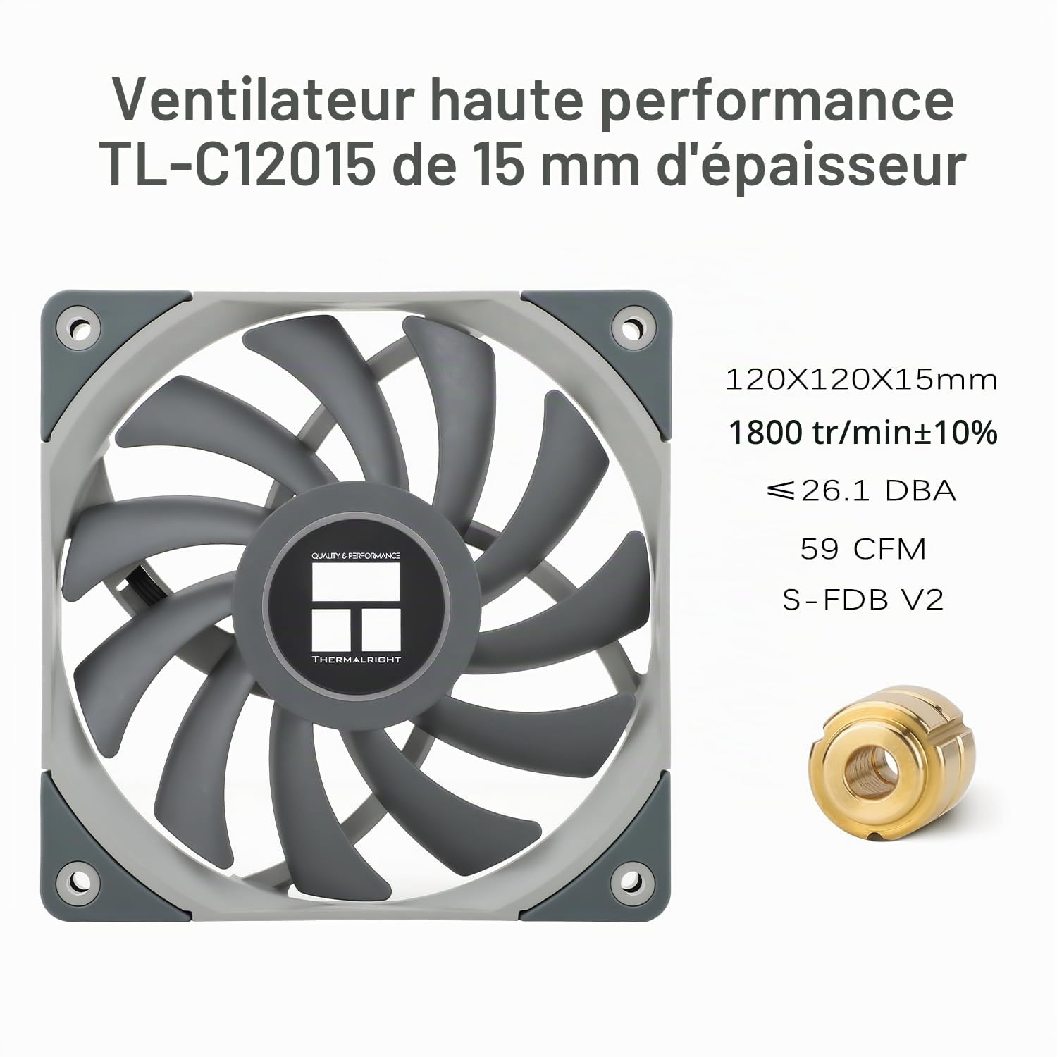 TR-Thermalright AXP120 X67-Refroidisseur bas profil avec 6 caloducs, silencieux, ventilateur 1800 tr/min, compatible AM4/AM5 et Intel LGA1851/1700/115x/1200/2011, pour configurations ITX bas profil
