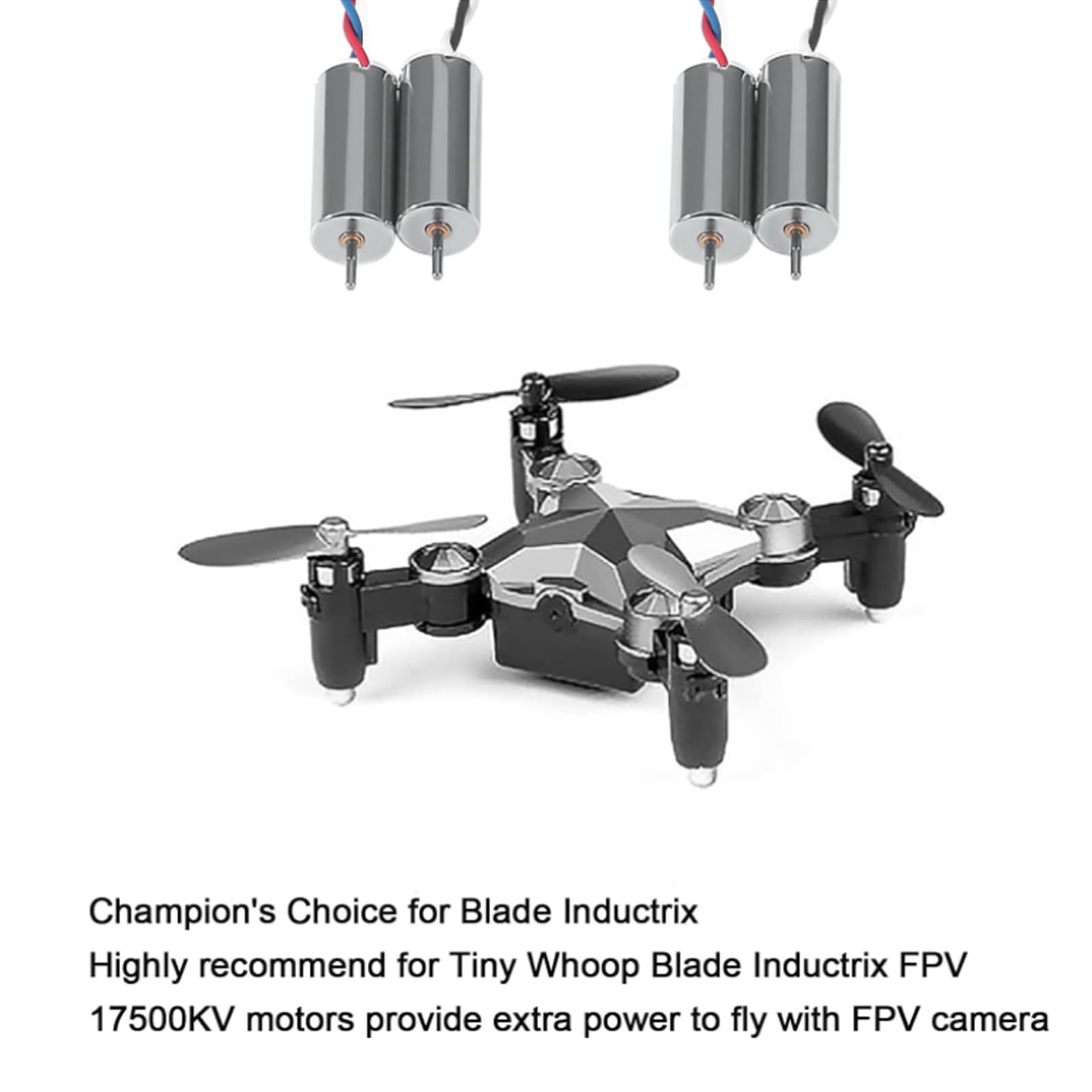 AEDIKO 4pcs 716 Coreless Motor 3.7V 7x16mm Brushed Motors with JST 1.25 Connector + 4pcs CW CCW Propeller Compatible with FPV RC Quadcopter