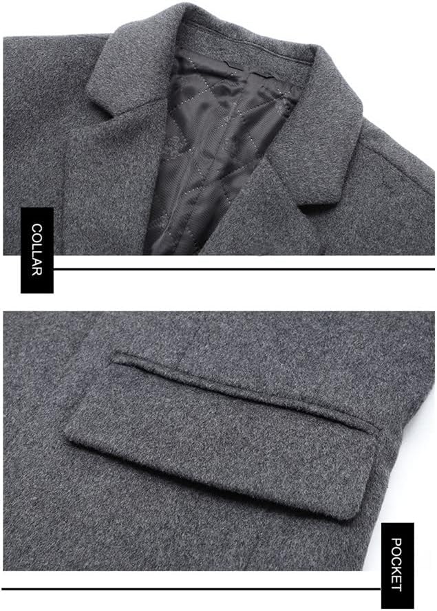 Business Men Casual Slim Fit Coats, Long Winter Coats For Men, Mens Wool Jackets And Coats