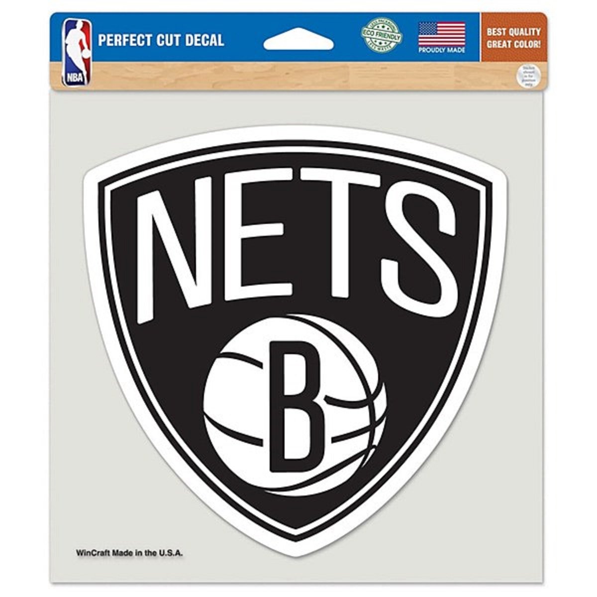 Wincraft NBA Brooklyn Nets Perfect Cut Color Decal, 8" x 8"