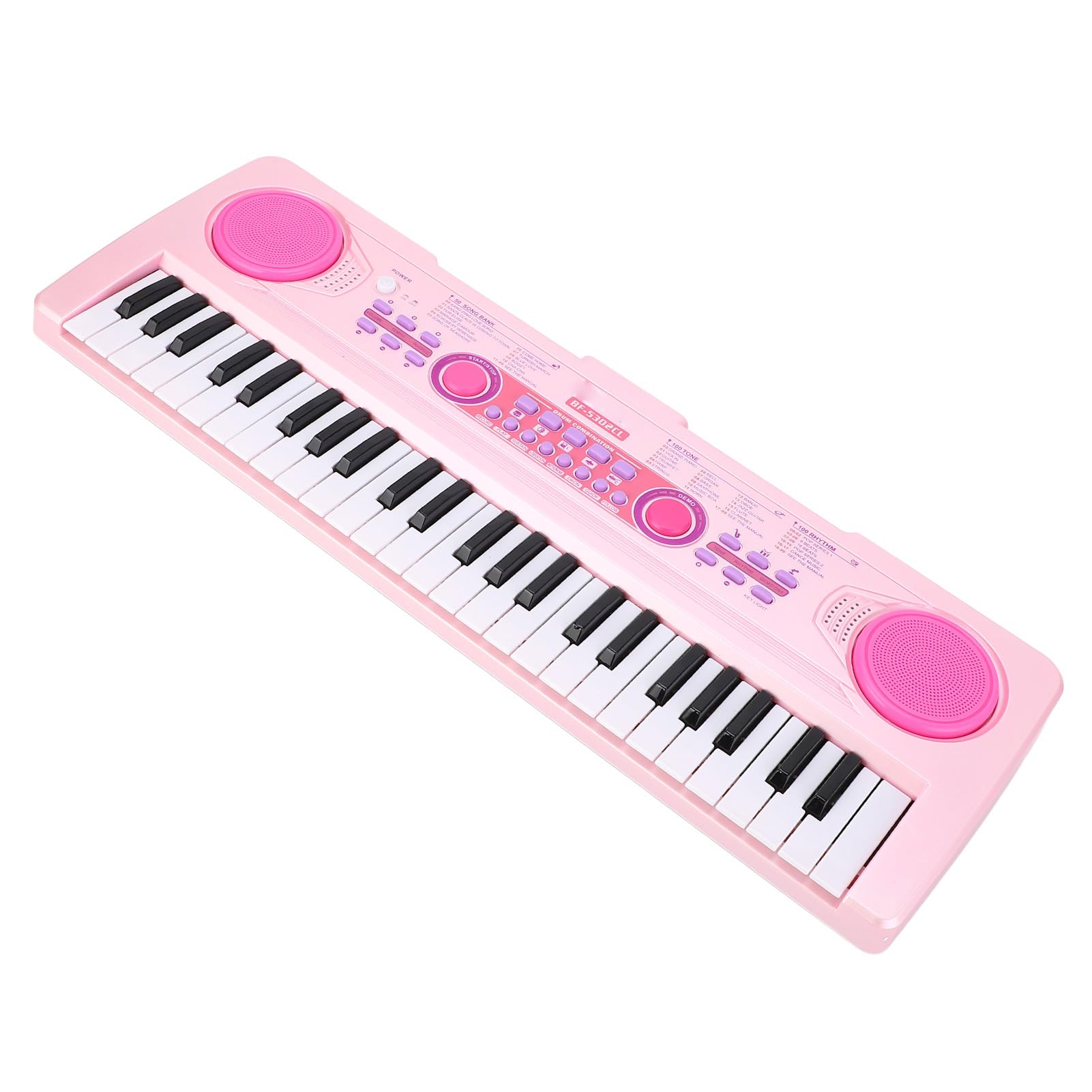 49 Keys Keys Klawiatura Piano 100 Rhythms Tones Dzieci Przenośne cyfrowe instrumenty edukacyjne fortepianu dla dziewcząt chłopcy z mikrofonem