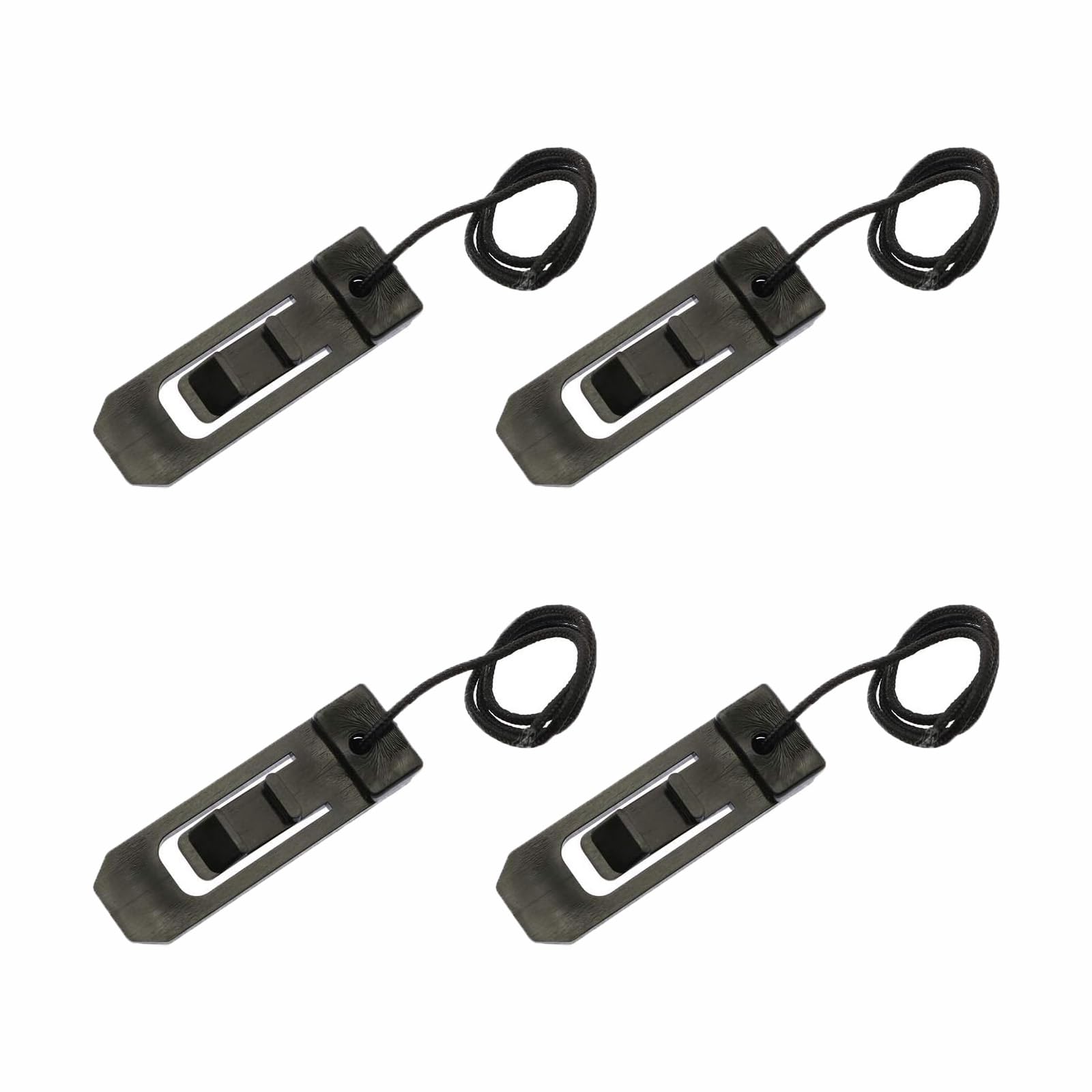 4PCS Surfboard Fin Buckle, Nylon Water Divider Tail Clip for Surfboard and Paddle Board, Fixed Fin Lock Accessory for Longboard SUP Inflatable, Black, 4.3x1.4cm