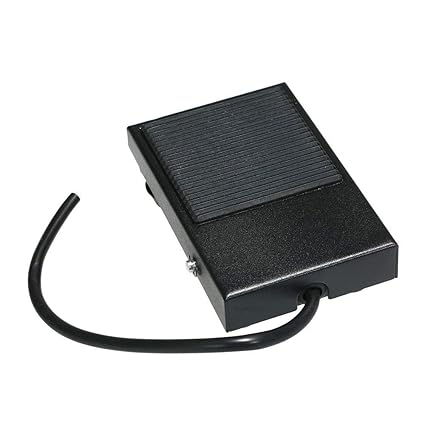 Heavy Duty Metal Skidproof Foot Pedal Switch Treadle Momentary Control 3 Wire NO/NC Auto Reset