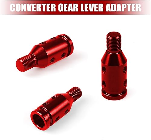 Miniatura 4 de 1 adaptador universal de palanca de cambios M12 x 1.25, conector de palanca de cambios de aleación de aluminio, para palanca de cambios no roscados