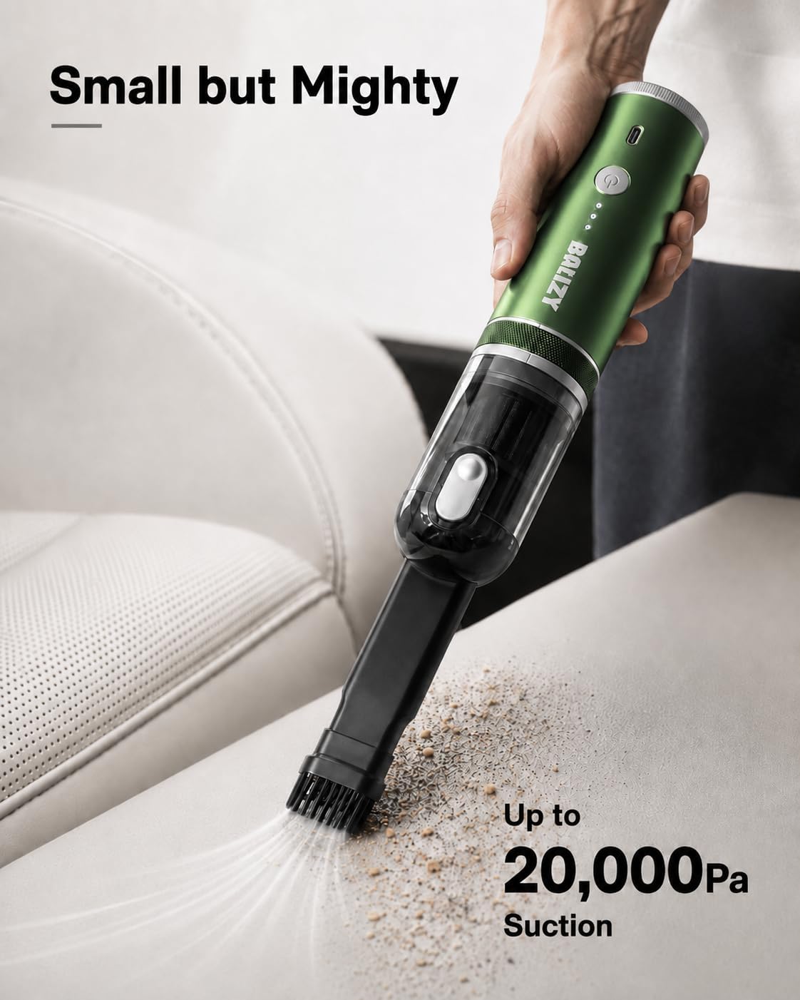 Handheld Vacuum，4-in-1 Cordless Car Vacuum Cleaner&Air Blower,Green