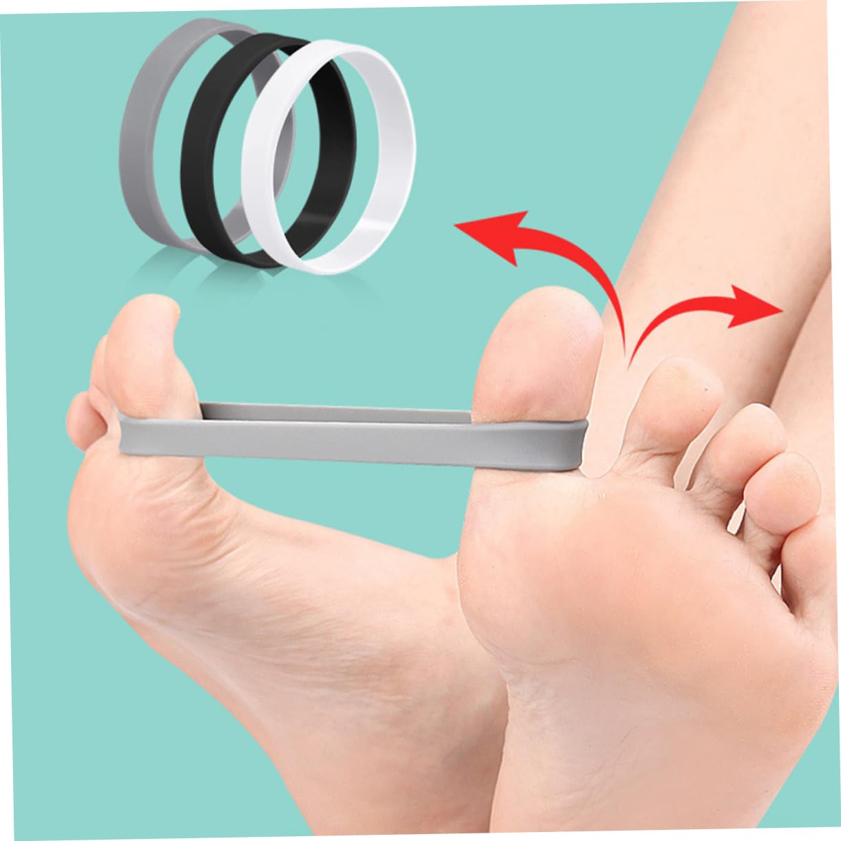 PartyKindom Silicone Toe Separators for Bunions Toe Separator for Bunion Correction for Women Men