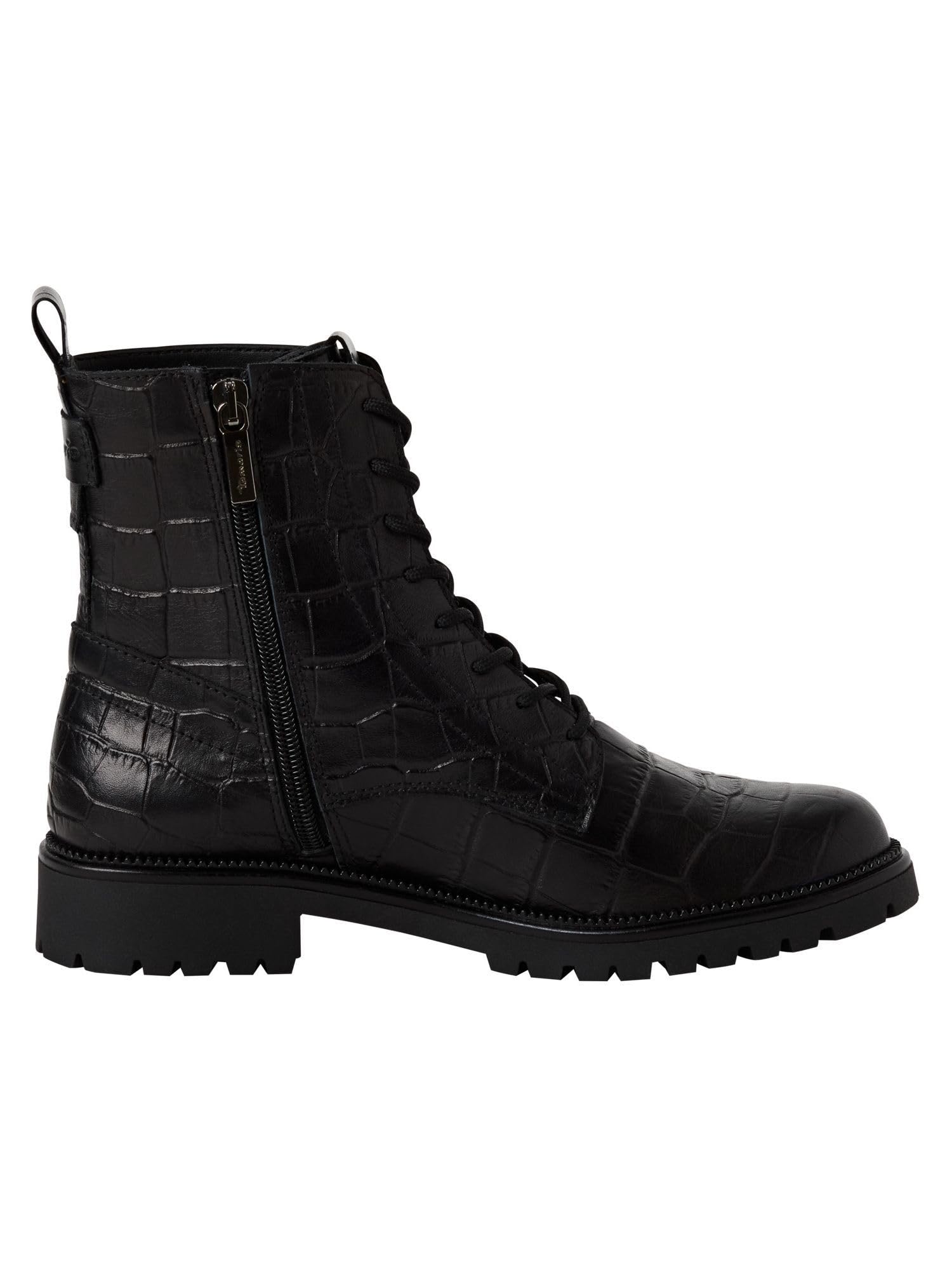 Tamaris Kobiety Tamaris Damen Lace Boot Flat 1-25402-43Buty za kostkę