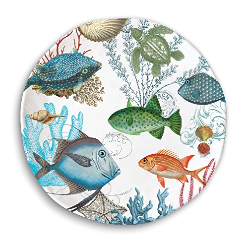 Michel Design Works Dinner Plate, Sea Life