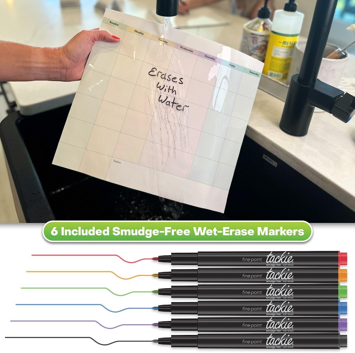 mcSquares Stickies Paquete de planificación brillante de borrado en