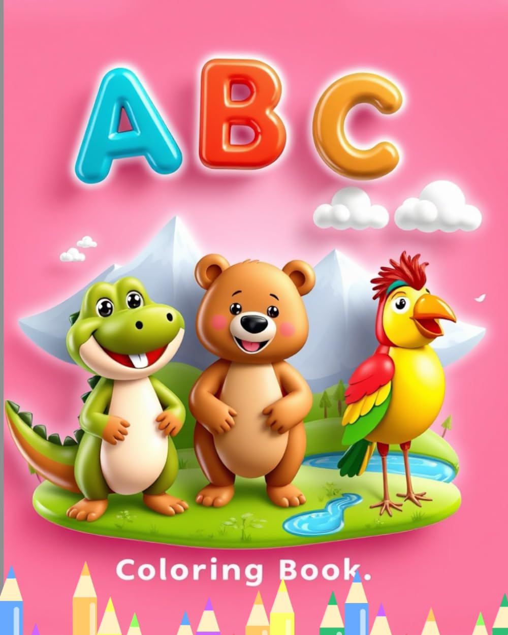 Coloring Book: Color and learn the alphabet (A B C Coloring book)