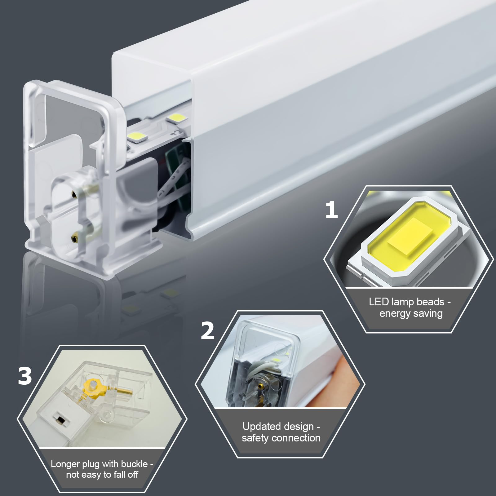 Garagenlampe LED 5-Hex 192W 6500K Verformbare LED Werkstatt Deckenleuchte DlY Sechseck Garage Licht für Garage, Werkstatt, Lager, keller, Fitnessstudio