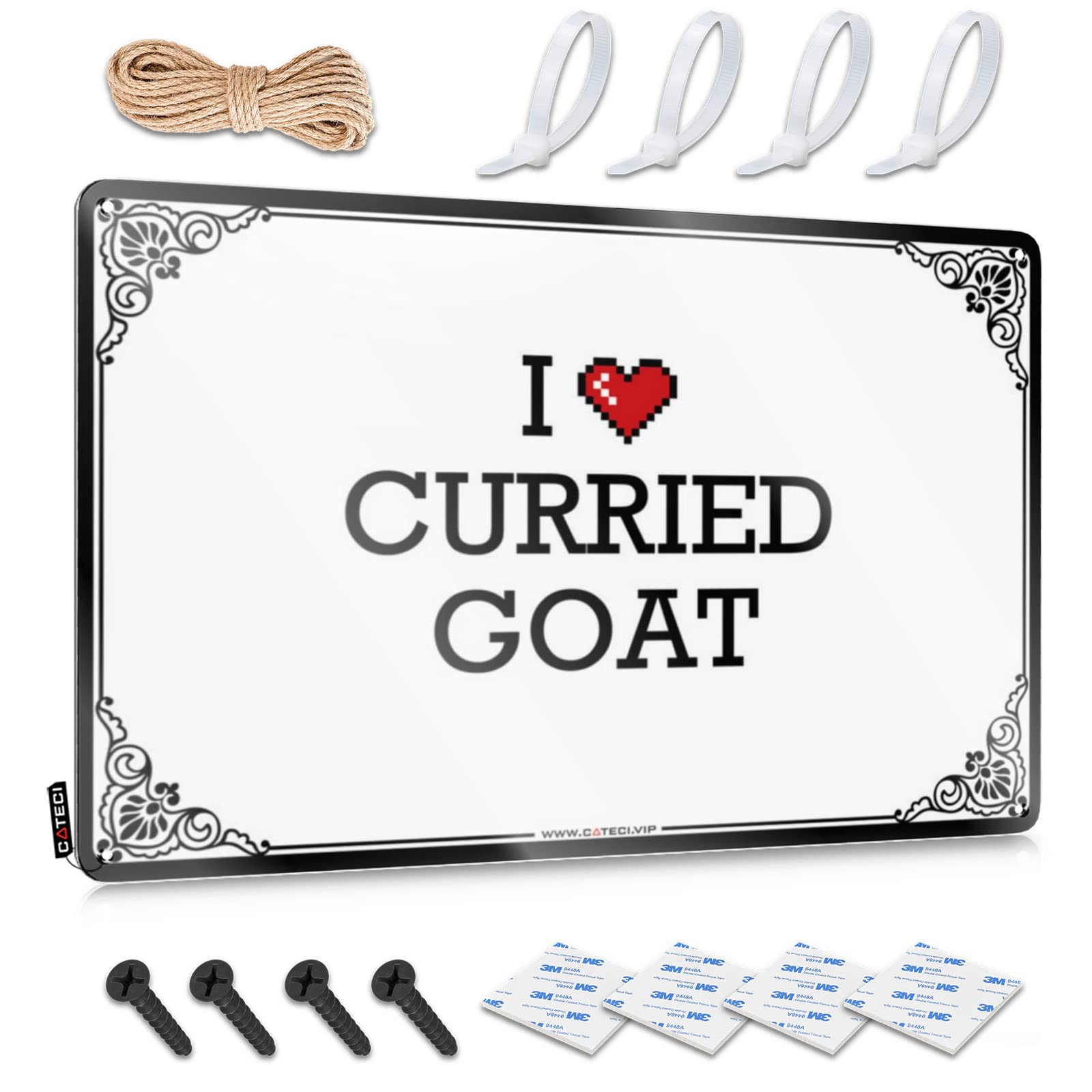 Retro Wall Decor Handmade Decor Home Decor - I Love Curried Goat Designer Rustic Style Artwork For Dorm(30X40CM)