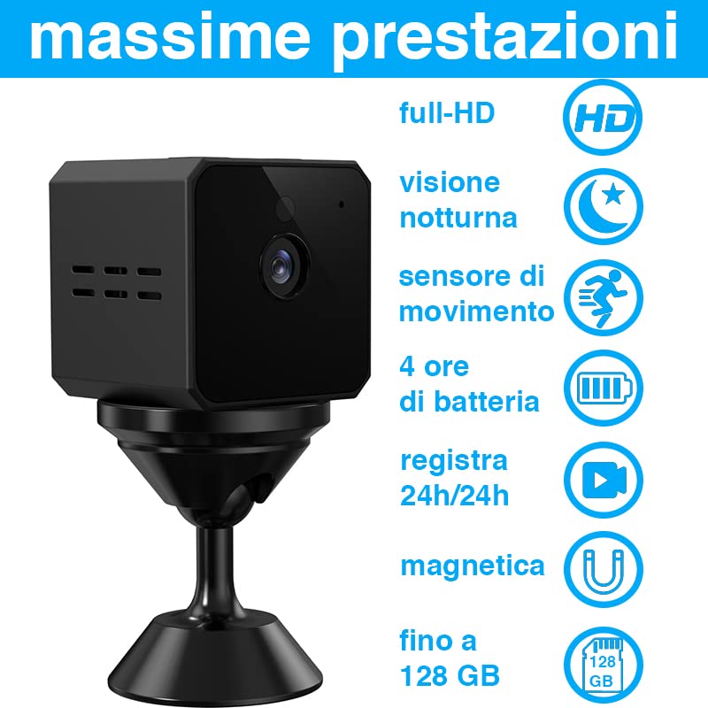 SZBSS Telecamera Spia Mini Full HD 1080P - Senza WiFi, Con Movimento, Gravità E Visione Notturna - Foto 8