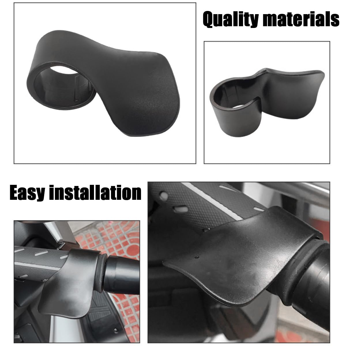 JNNJ 4Pcs Cruise Control Acceleratore Riposa Polso, Assist Crampo Polso Resto per Acceleratore Moto, Assistente Crociera Impugnatura di controllo Manubrio, Assist Wrist Cruise Blocco Acceleratore