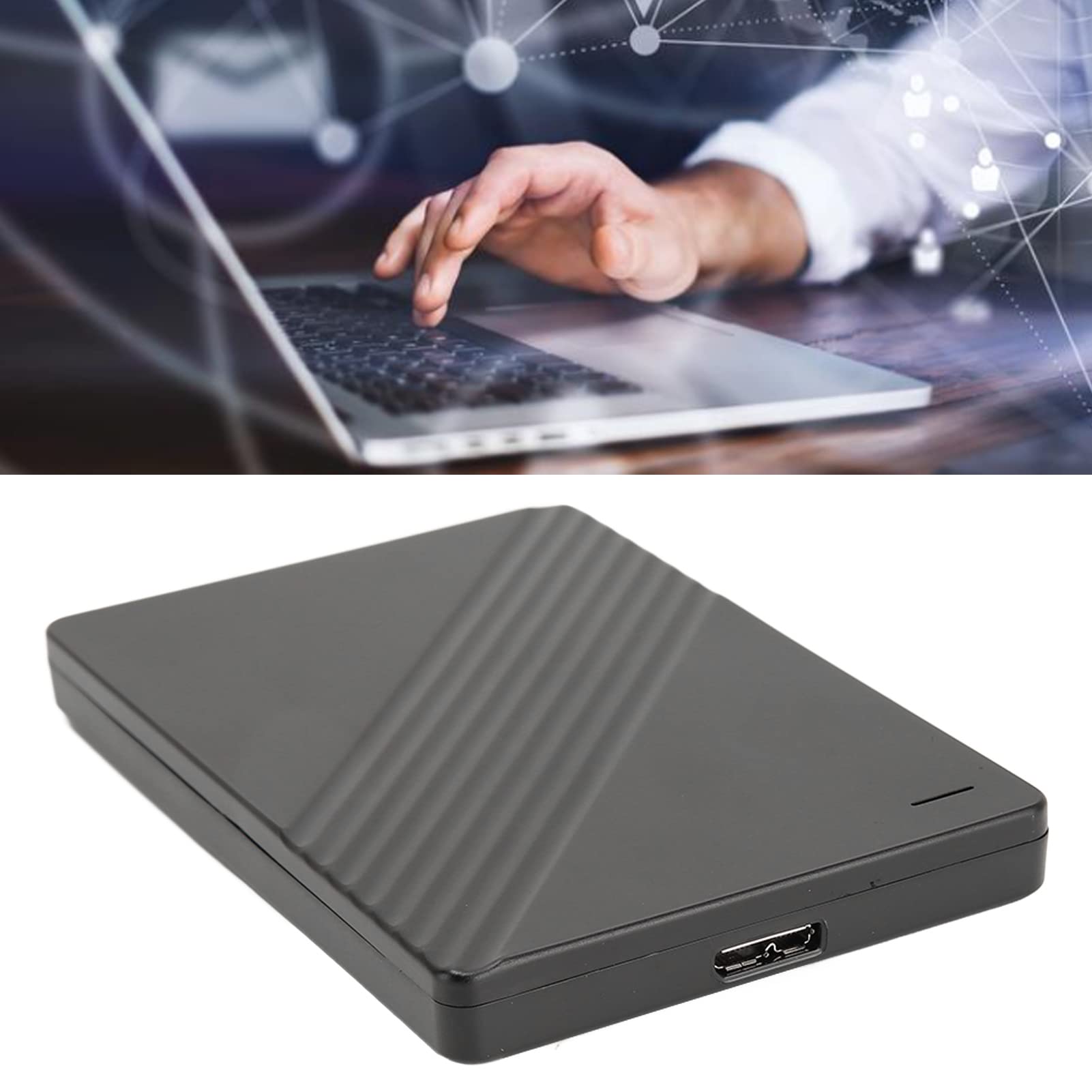 Disco rigido esterno da 2,5 pollici, disco rigido esterno USB 3.0 ultra sottile, HDD portatile compatibile con Win7 Win8 Win10 Vista XP, for OS 8.X e versioni successive. Plug and Play, 5 Gbps (2 TB)