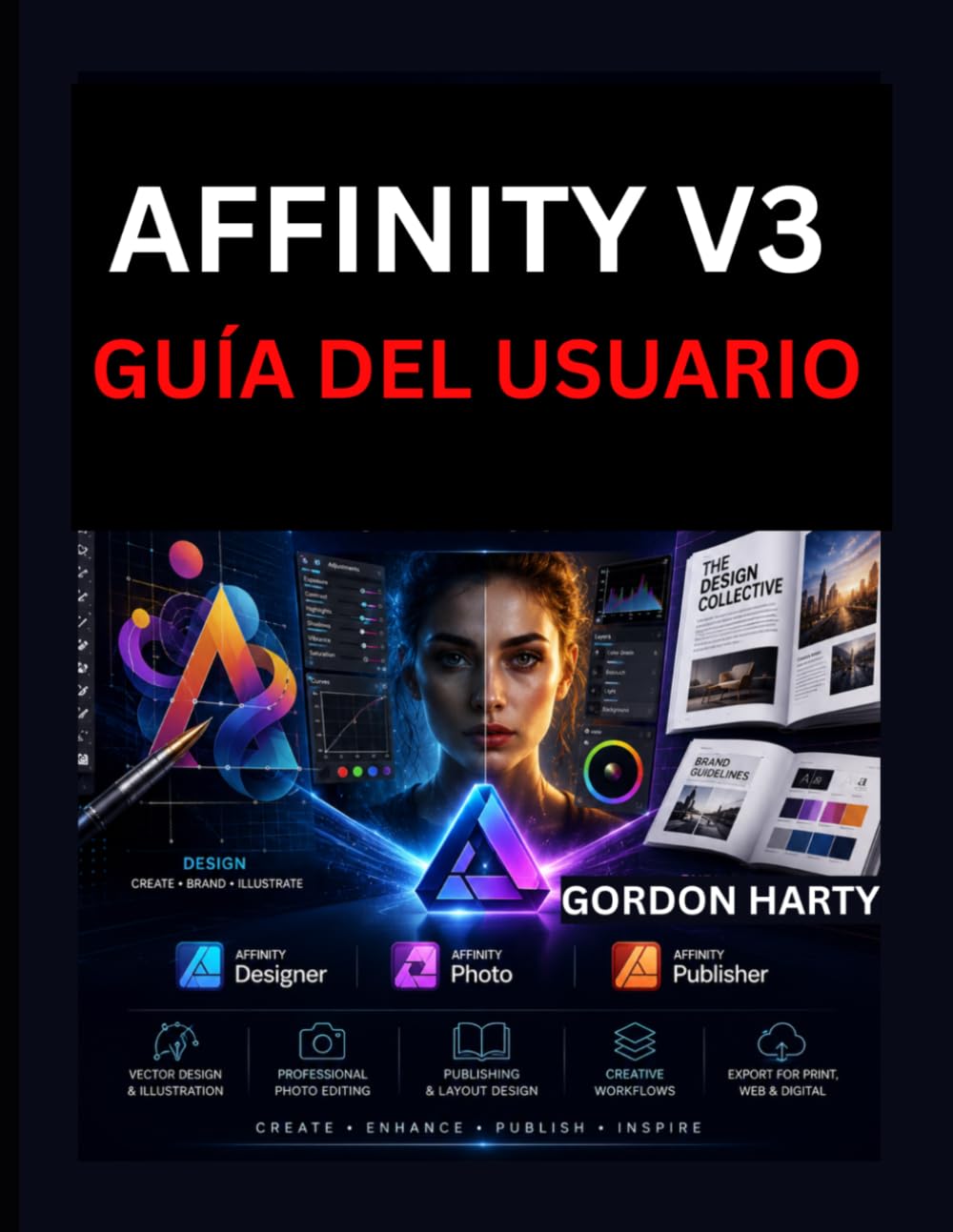 AFFINITY V3 GUÍA DEL USUARIO: Manual práctico para crear gráficos profesionales, editar fotos diseñar publicaciones