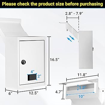 Toriexon Through The Wall Drop Box with Combination Lock