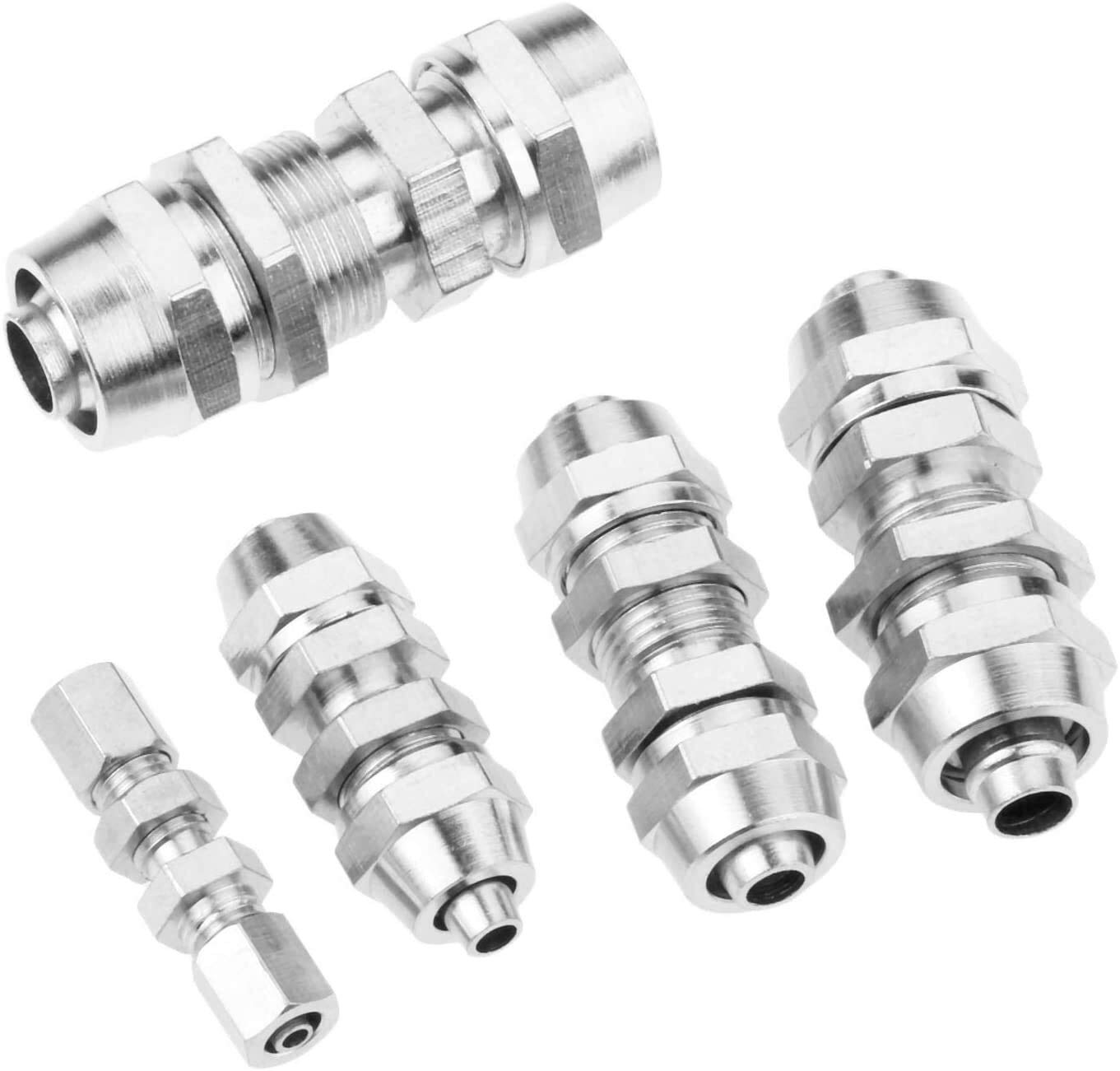 Raccordi filettati Connettore rapido 1pz Tubo aria in ottone Raccordo pneumatico Raccordo attacco rapido Connettore adatto per diametro esterno tubo PM 4mm/6mm/8mm/10mm/12mm Convertitore rubinetto un