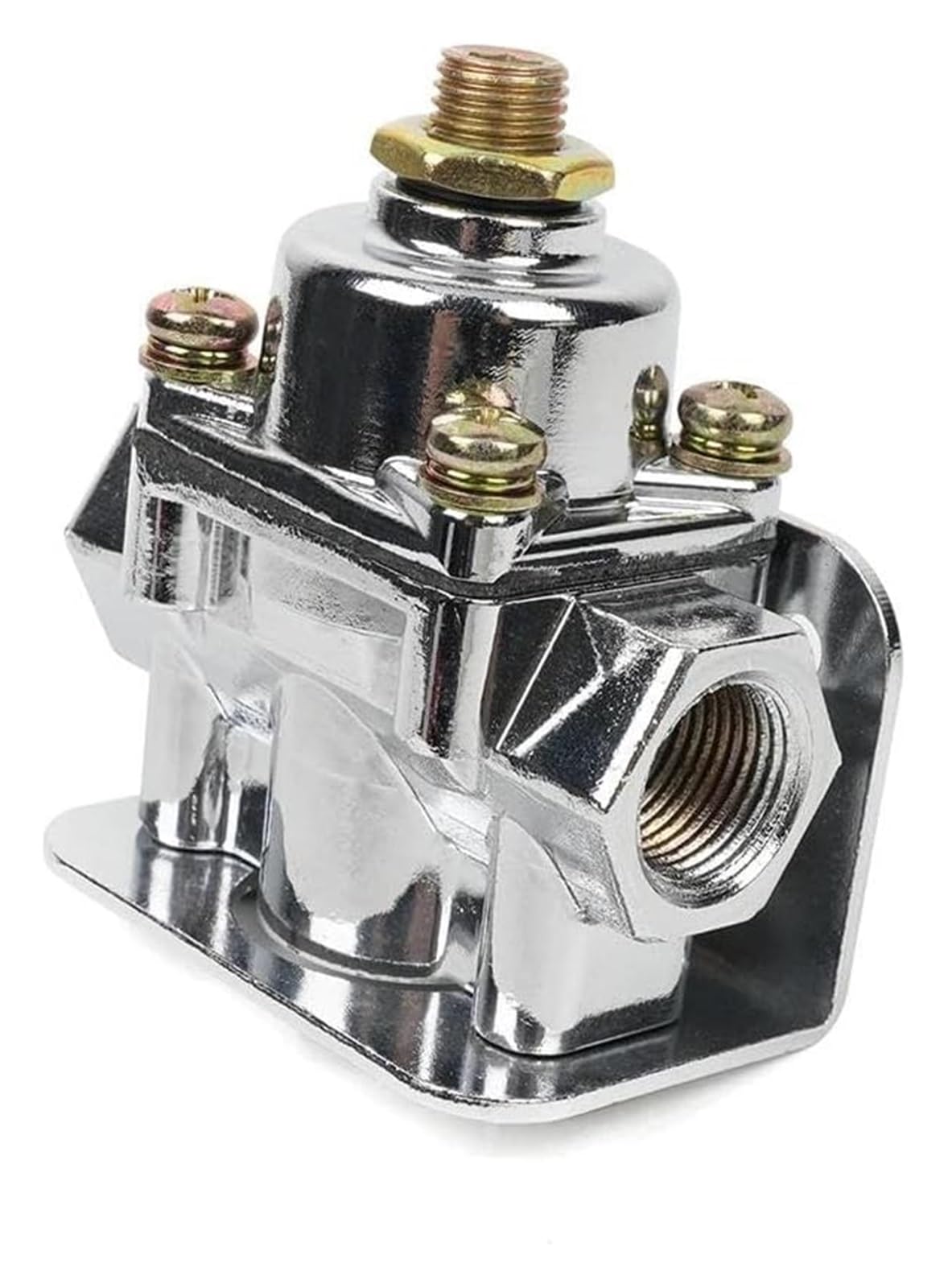 para Holley para Edelbrock 12-804 12-803 4 1/2 a 9 PSI Aleación de Zinc Combustible Presión Regulador Carburador Piezas Puerto NPT 1-4 3/8 pulg Kit Reparación Carburador(12-803) | 12-803