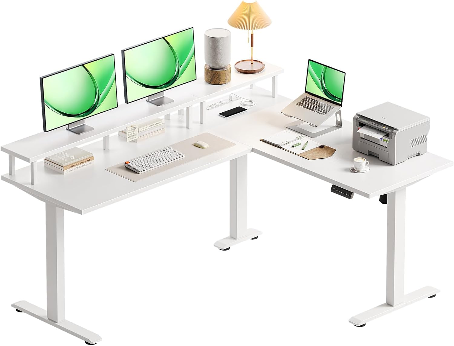 WorkLift Edge – Compact L Shaped Electric Sit Stand Desk