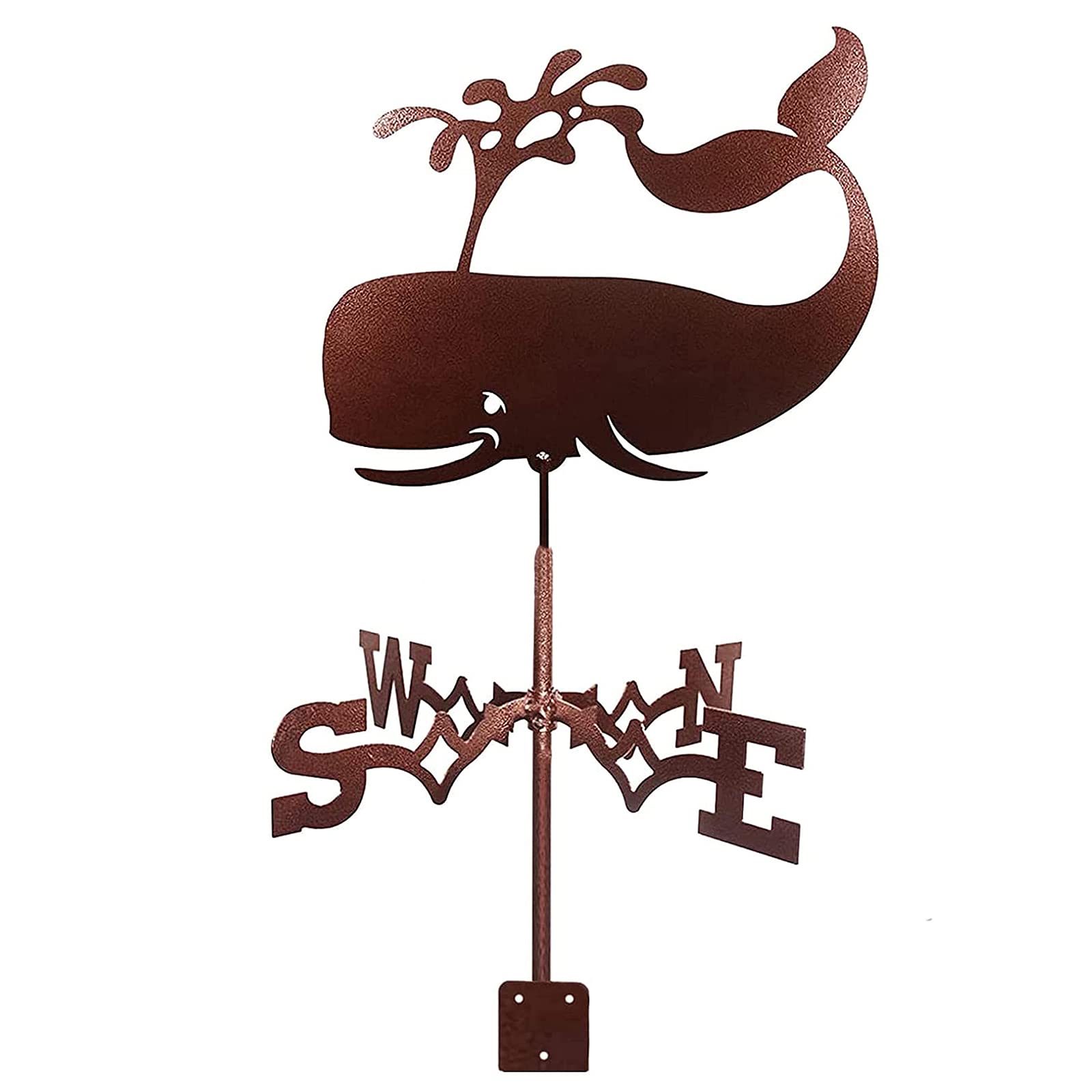 TAXXII Whale Weathervane Shark Wind Vane For Yard Dolphin Ornaments with Arrow Measuring Tool Direction Indicator for Roof Backyard