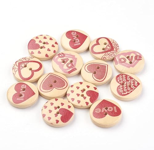 Botones de madera impresos para cachorros, colores mezclados, 2 agujeros, lindo perro chihuahua, botones de madera decorativos para costura de