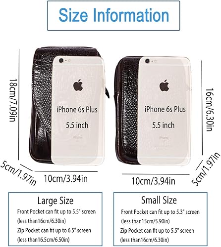 Miniatura 4 de Bolsa inteligente de cuero genuino, soporte para célula, funda táctica, funda de transporte para cinturón, bolsillo para cintura de hombre para