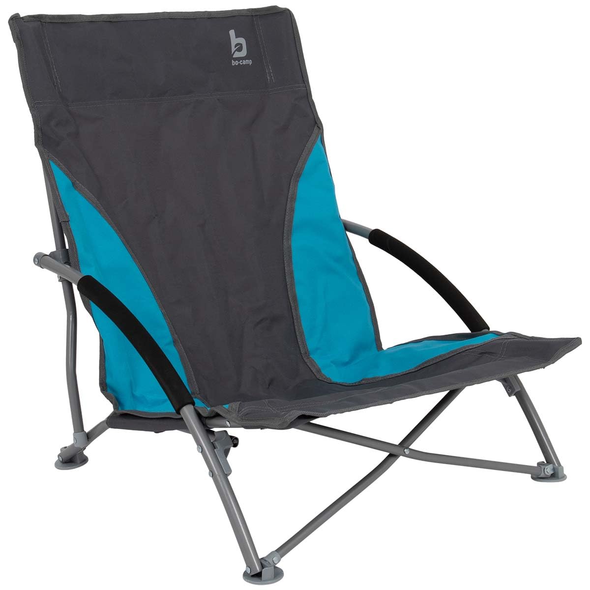 Bo-Camp - Beach chair - Compact - Bleu/gris