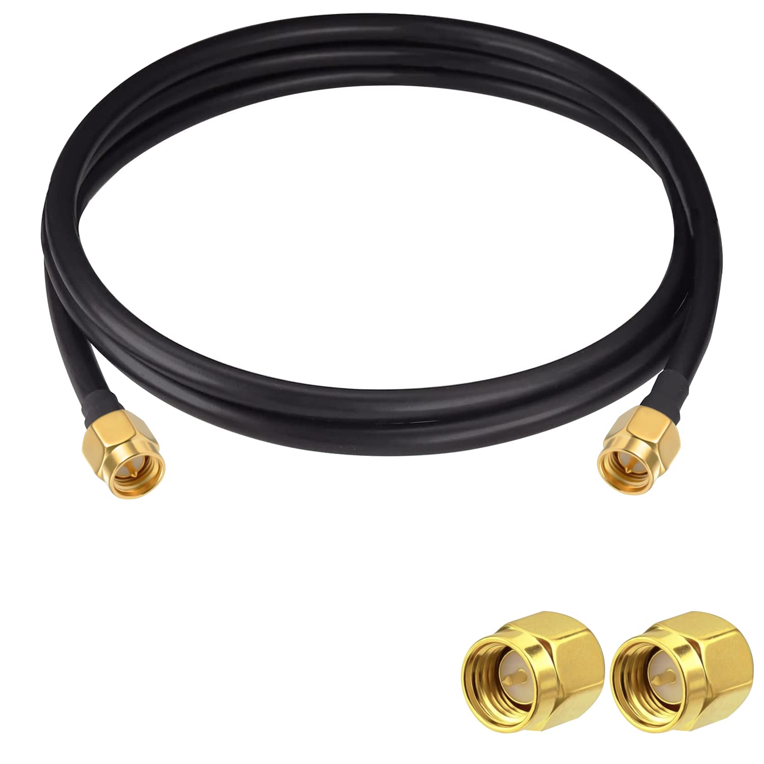 Cavo Prolunga SMA Maschio A Maschio RG316 | Per Antenne WiFi, Router 4G LTE, Drone FPV - 3.3ft 2 Pezzi - Foto 7