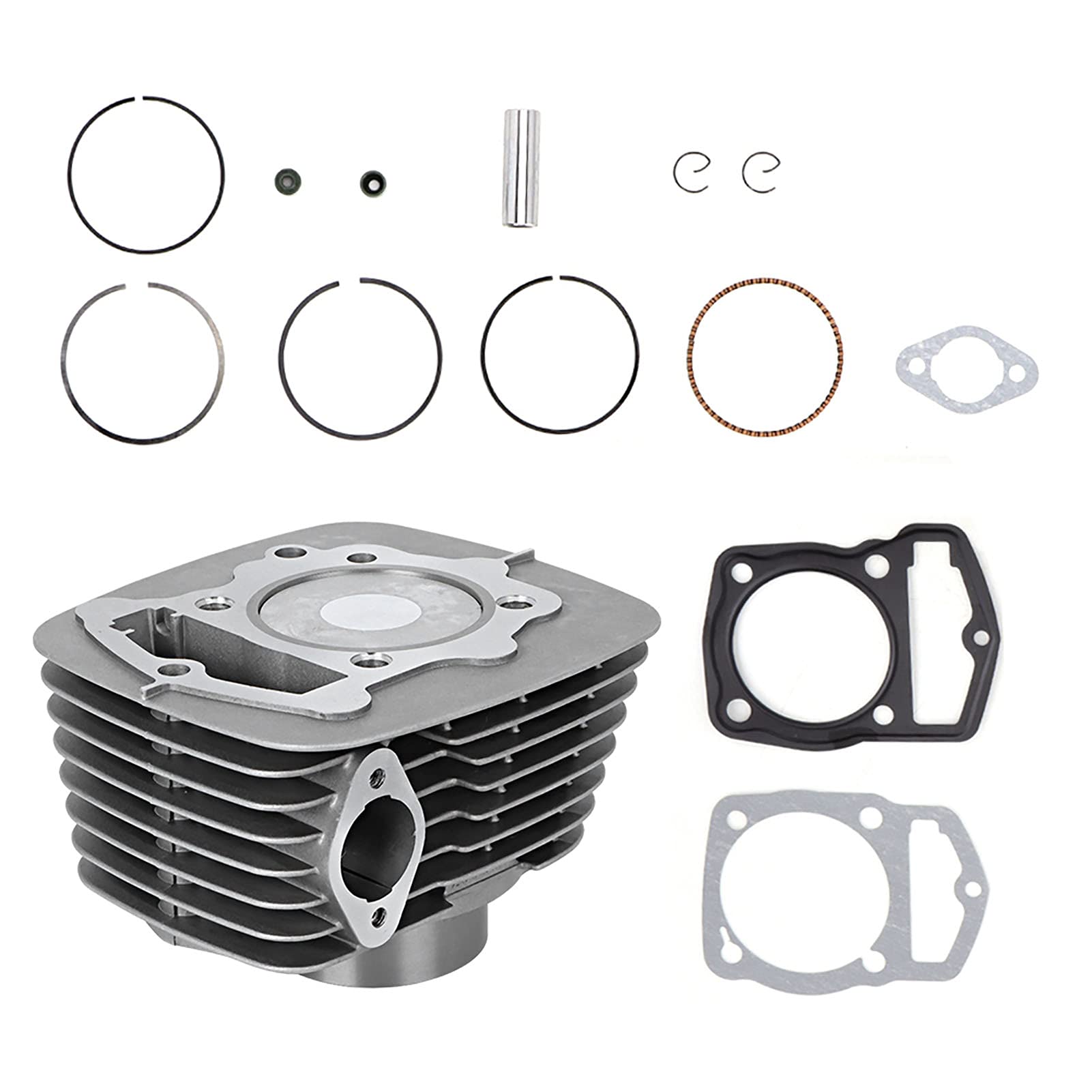 Generic Kit di Sostituzione delle Fasce Elastiche del Cilindro del Motore, Materiale in Alluminio Resistente, Adatto per ATC 200 XL200 ATC 250 per gli Appassionati di Moto