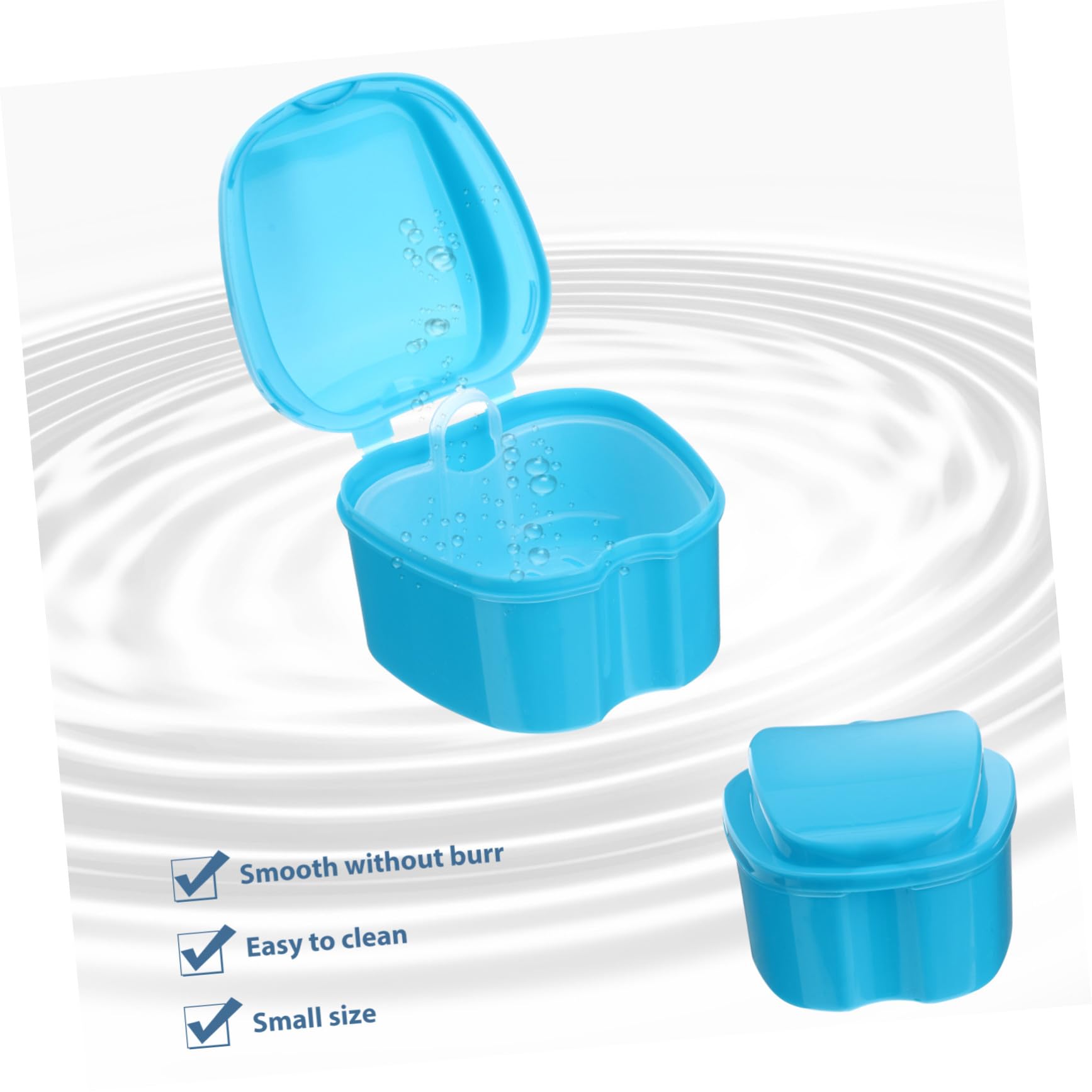 Boîte de Nettoyage pour Prothèse Dentaire, avec Panier de Rinçage PP