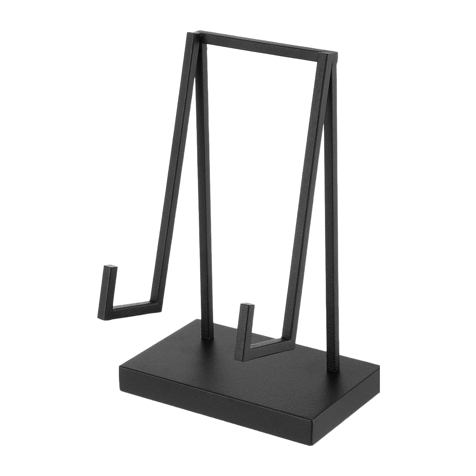 LUCKGONI Elegant Black Metal Display Stand Sturdy Construction for Showcasing Items Home Decoration