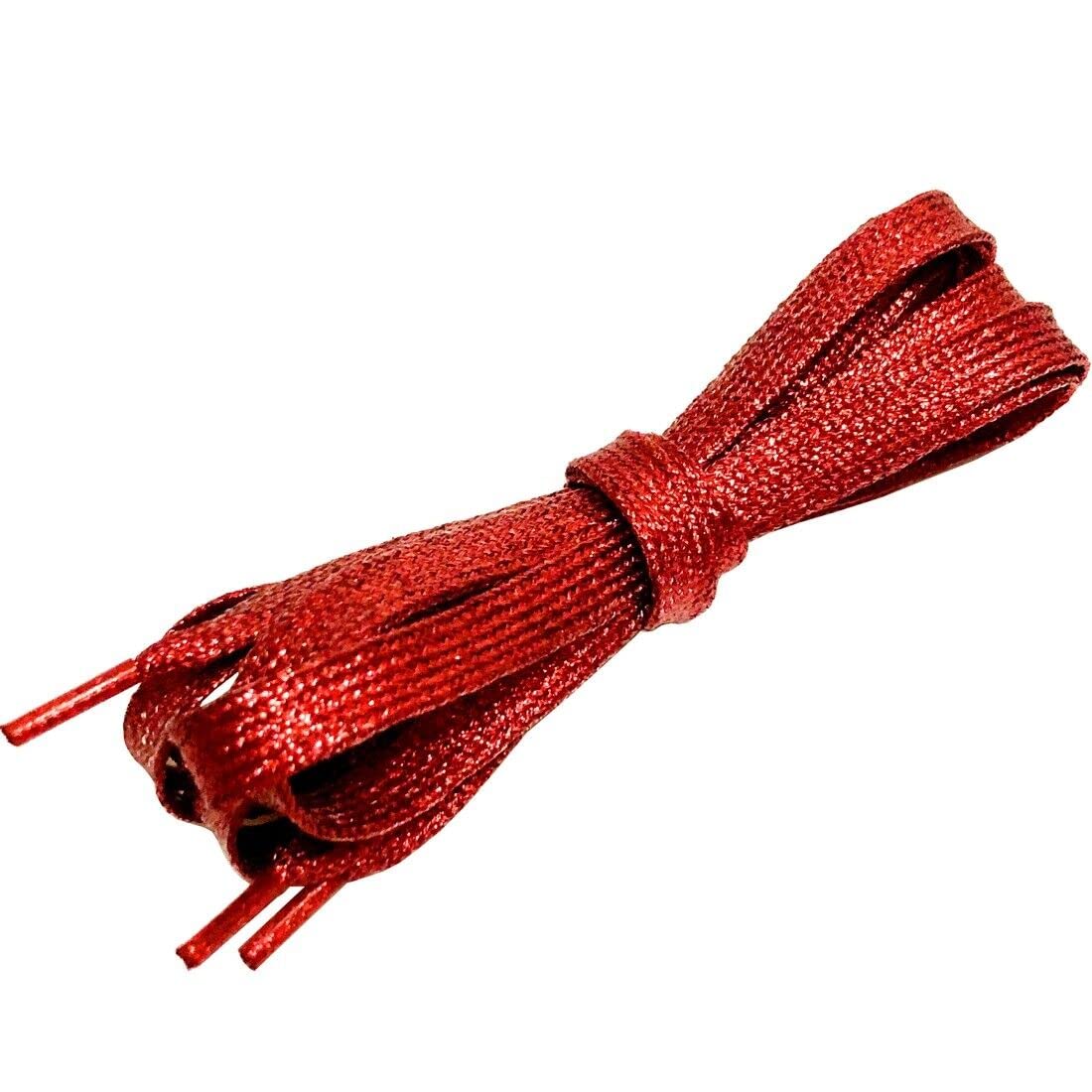 Goodlace Flat Metallic Glitter Shoelaces Bling Sparkle Shoe Laces for Sneaker Boots 45" 55" 63" 71"