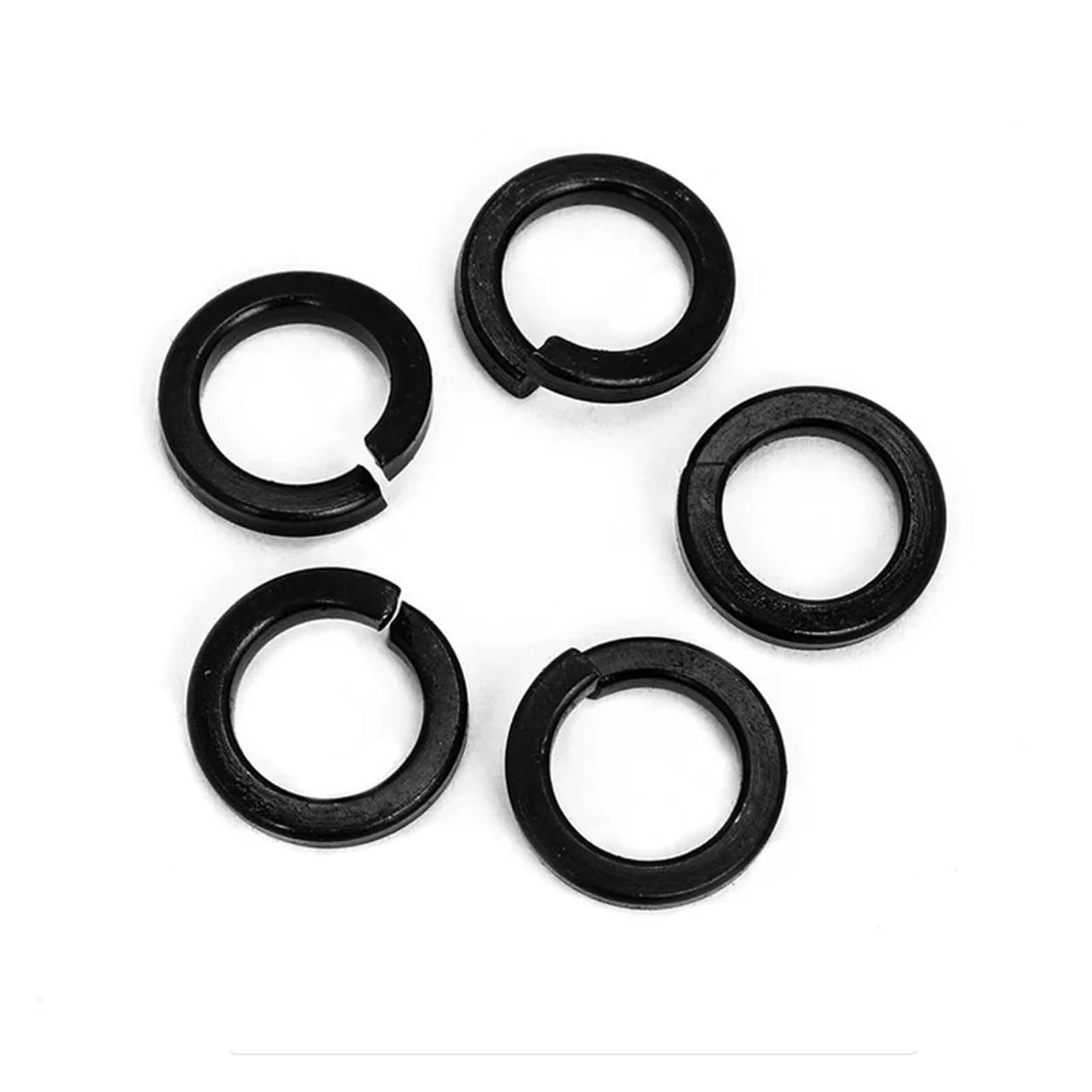 PULaif Spring Lock Washers, Spring Split Lock Washer DIN127 GB93 Black Grade 8.8 Steel M1.6-M24 Pack of Multiple Sizes(5pcs M20)