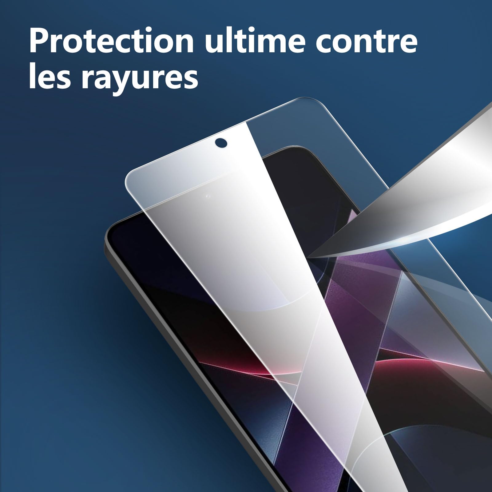 NEW'C Lot de 3, Verre Trempé pour Xiaomi POCO X7 Pro, Xiaomi Redmi Note 14S Film en Protection écran efficace contre les Rayures - sans Bulles - Ultra Résistant - Dureté 9H Glass