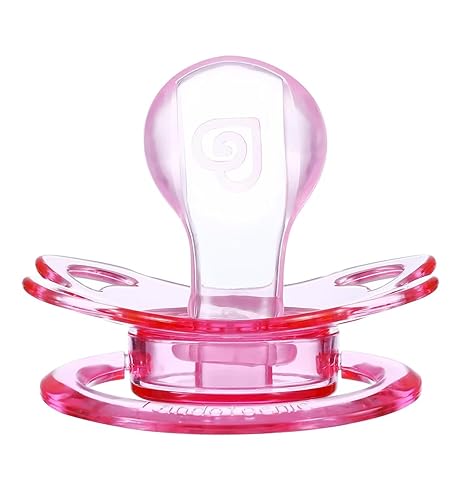 Miniatura 5 de Landofgenie Chupetes grandes del tamaño adulto del escudo fijó el chupete del diseño transparente de la forma