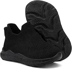 Sapatos para meninos e meninas em ambientes internos antiderrapantes para bebês, meias elásticas respiráveis e leves, solas de memória, protegem os dedos dos pés, tênis ao ar livre