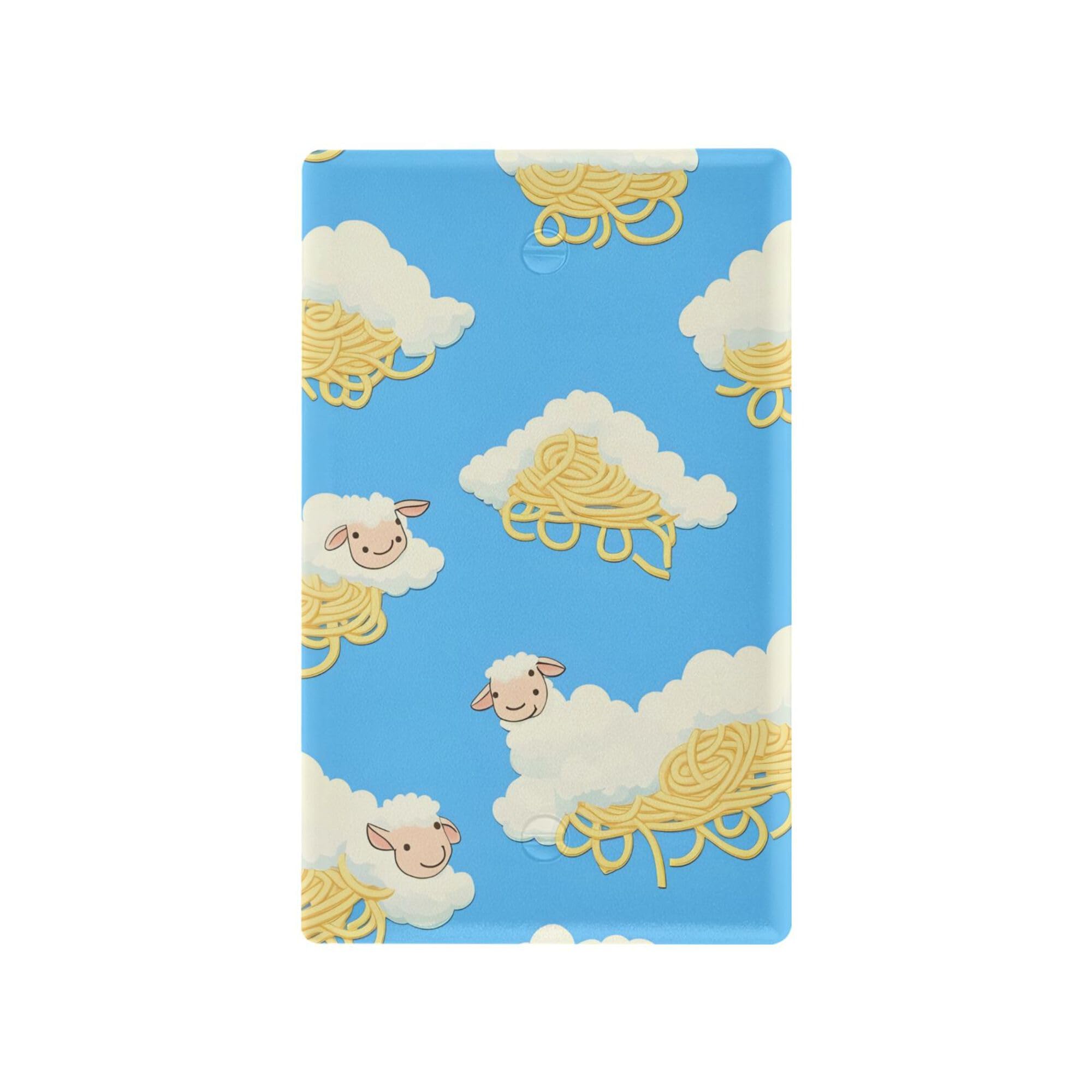 xigua Unused Outlet Wallplate Cartoon Sheep Switch Wall Plate Cover,Decorative Outlet Cover Switch Cover for Home Office Bedroom 4.53