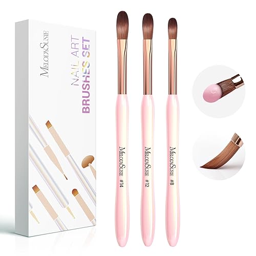 Miniatura 7 de MelodySusie Juego de pinceles para arte de uñas, 5 unidades, bolígrafo profesional con esmalte de gel, diseño de uñas, tallado de uñas francesas,