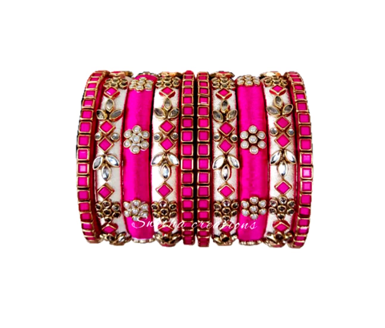 See full amazon price history chart for Blue jays hub Silk Thread Bangles New kundan Style pink and white Color Set of 10 for Women/Girls (pink and white, 2.2) Blue jays hub Silk Thread Bangles New kundan Style pink and white Color Set of 10 for Women/Girls (pink and white, 2.2) (B09R1ZG3JB) Amazon Price History, Amazon Price Tracker