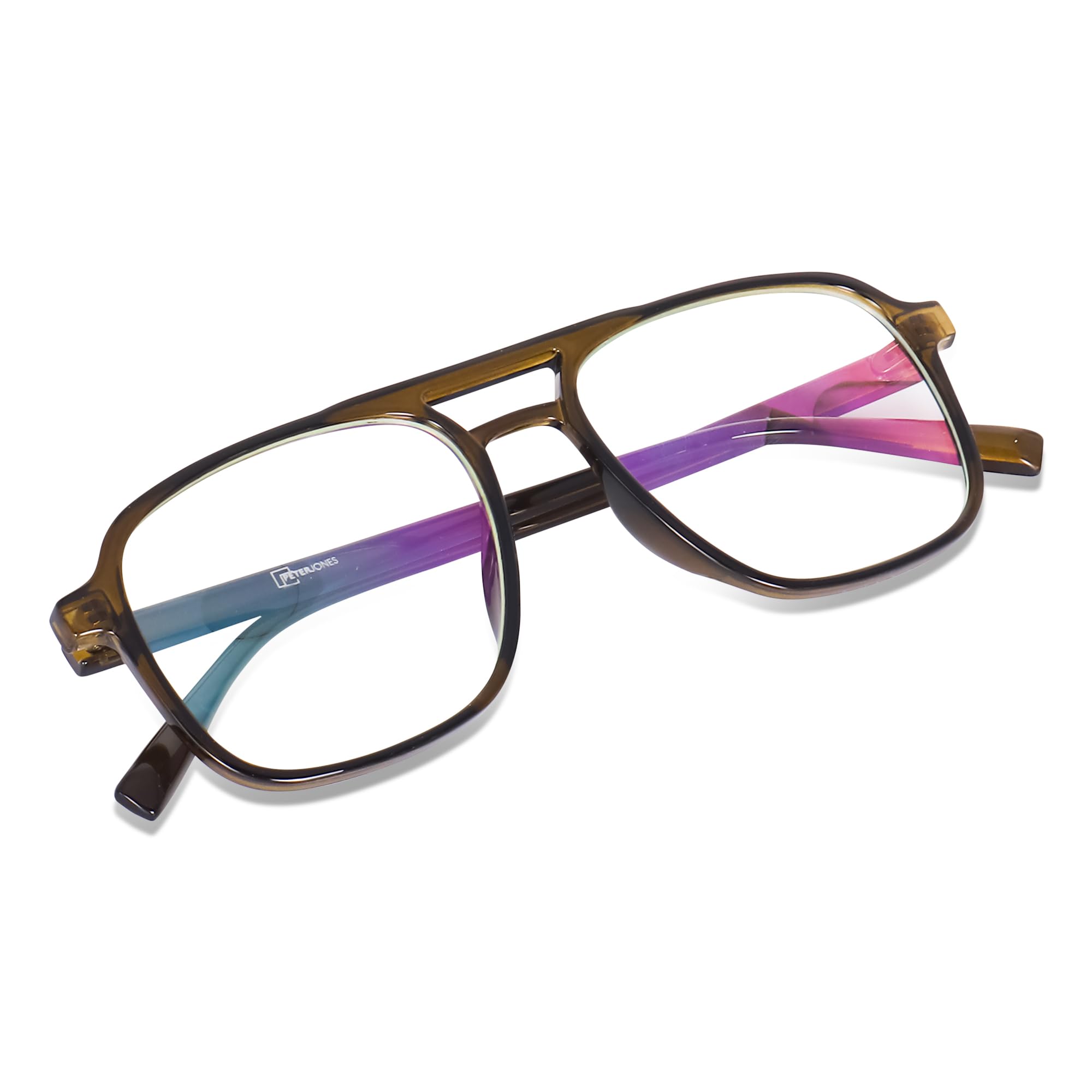 Peter Jones Green Square Unisex Large Anti Glare/UV Protected Computer/Gaming Glasses (20001GR) (B0D1YGZS9R) Amazon Price History, Amazon Price Tracker