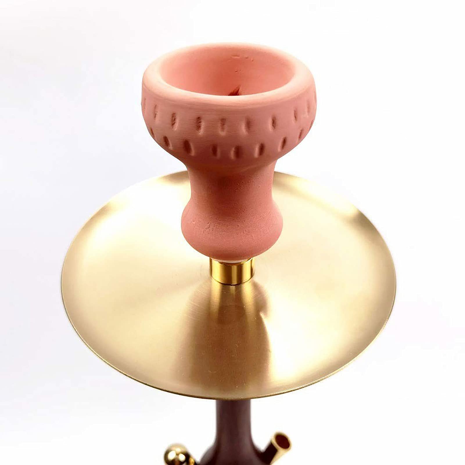Conjunto de Hookah de la manguera, Juego de narguile de madera de estilo de vidrio de estilo moderno Shisha con pinzas de carbón de manguera de cuero