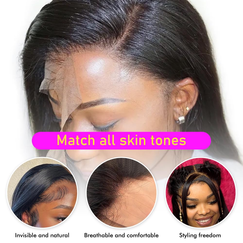 13x4 Lace Frontal Closure Body Wave Frontal Ear to Ear HD Lace Frontal Human Hair 100% Brazilian Virgin Human Hair Closure 12 Inch Frontals Hair Pieces for Women Free Part 150% Density