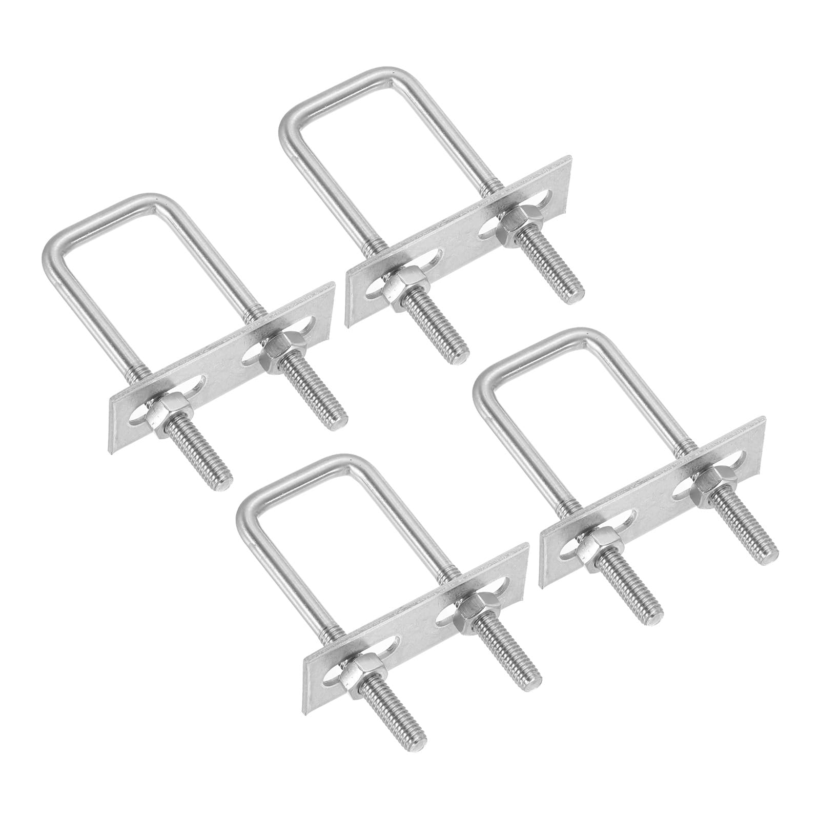 PATIKIL M6x25x70mm Square U-Bolts Kit