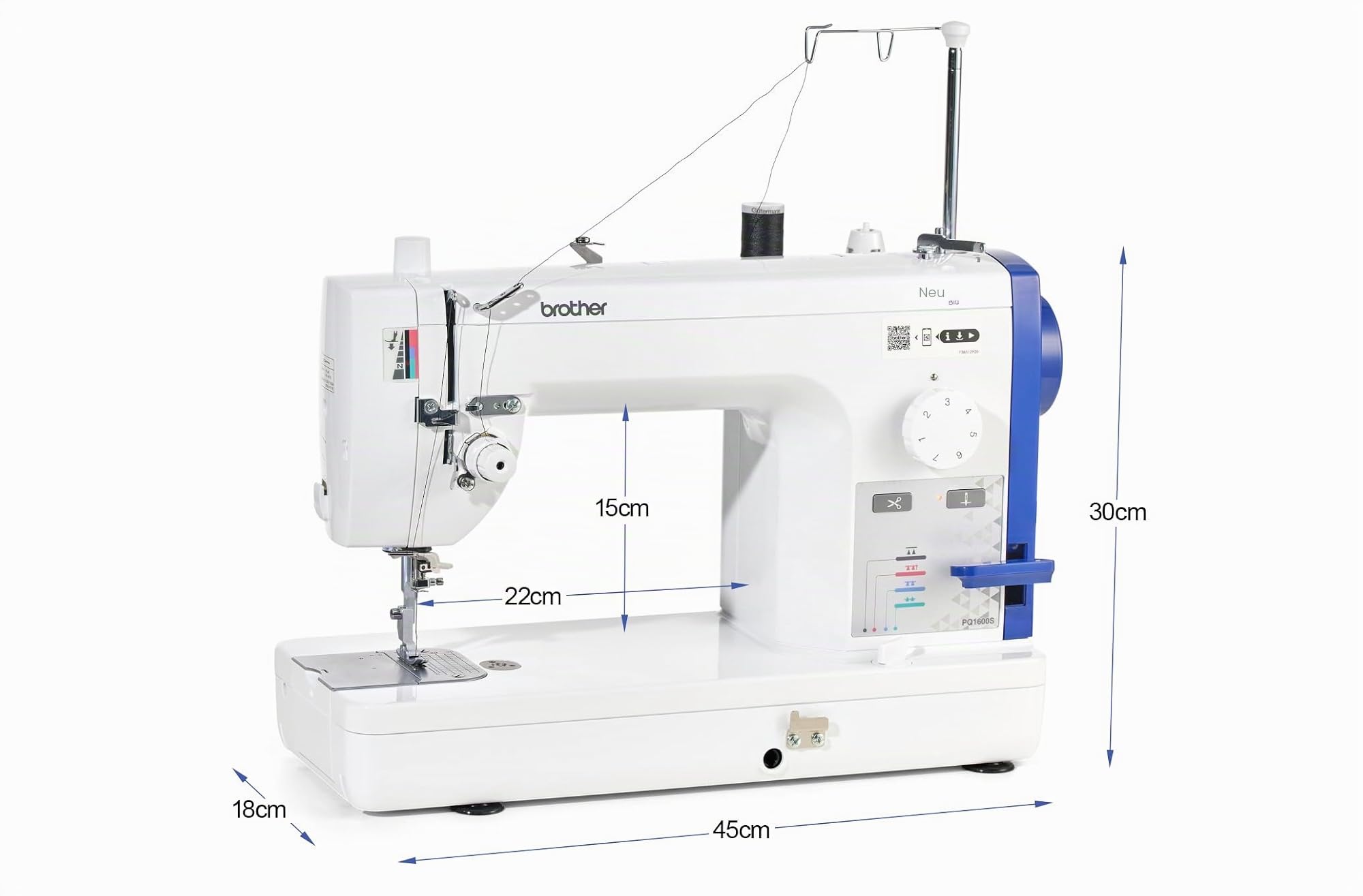 Brother PQ1600S Schnellnäher, Geradstich-Nähmaschine