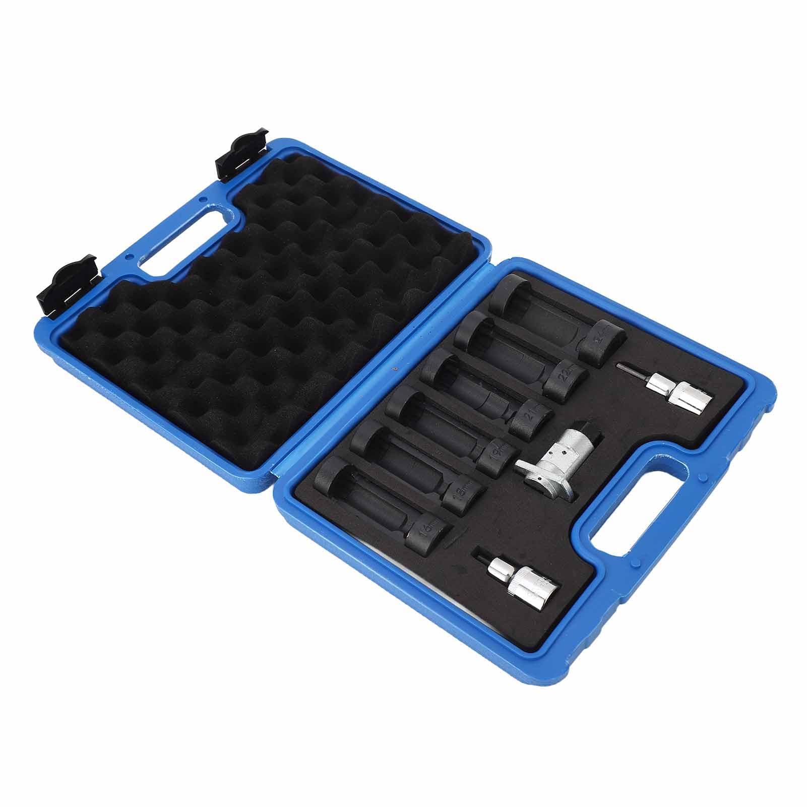 Juego de Llaves de Vaso con Tuerca de Puntal, 6 Piezas de 16 Mm, 18 Mm, 19 Mm, 21 Mm, 22 Mm, 24 Mm, Ajuste Universal para Automóviles, Material Metálico de Alta Resistencia,