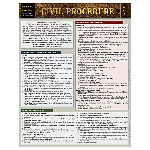 Civil Procedure (Quickstudy)