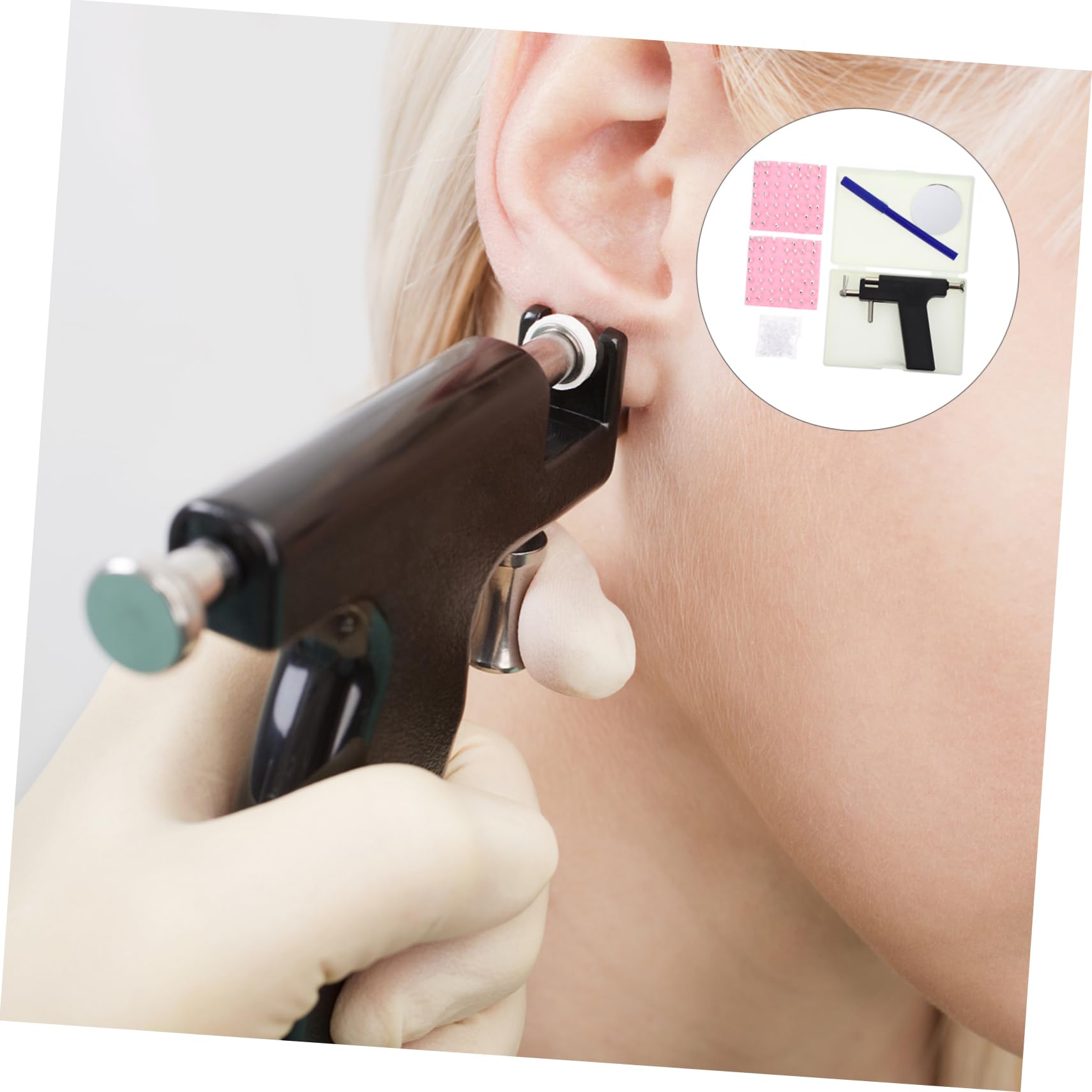 Didiseaon Stainless Steel Kit for Piercings Ear Tool Set Earrings Safety Ear Kit Tool